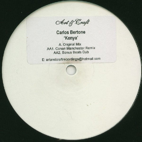 Carlos Bertone : Kenya (12", W/Lbl)