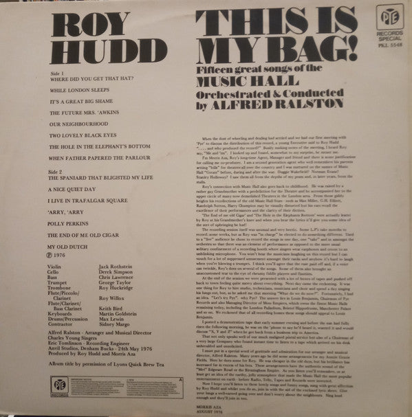 Roy Hudd : This Is My Bag! (LP, Album)