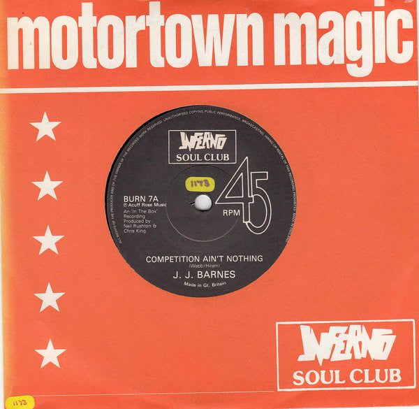 J. J. Barnes : Competition Ain't Nothing (7")