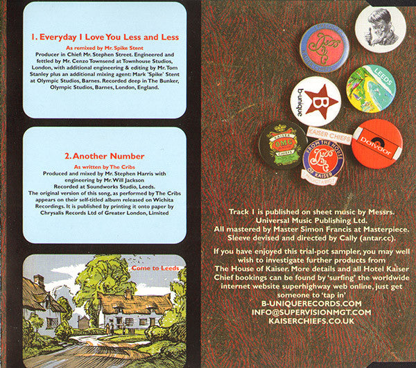 Kaiser Chiefs : Everyday I Love You Less And Less (CD, Single, CD1)