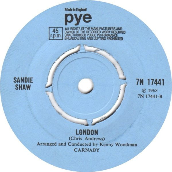 Sandie Shaw : Today (7", Single, 4 P)