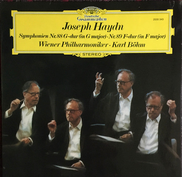 Joseph Haydn - Wiener Philharmoniker  · Karl Böhm : Symphonien Nr. 88 G-dur = In G Major / Nr. 89 F-dur = In F Major (LP)