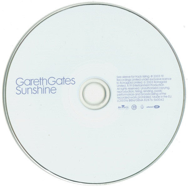 Gareth Gates : Sunshine (CD, Single, Enh, Ltd, CD2)