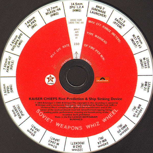 Kaiser Chiefs : I Predict A Riot / Sink That Ship (CD, Single)