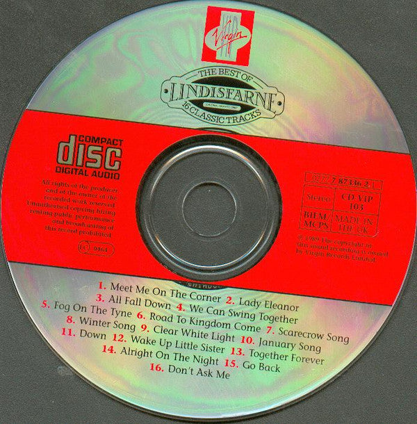 Lindisfarne : The Best Of Lindisfarne - 16 Classic Tracks (CD, Comp)