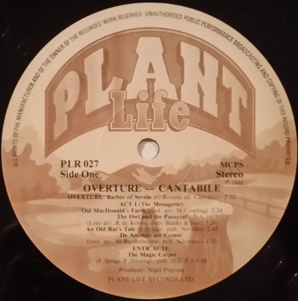 Cantabile : Overture (LP, Album)