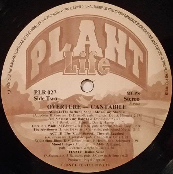Cantabile : Overture (LP, Album)