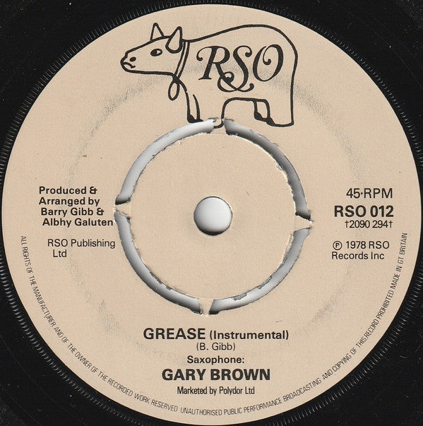Frankie Valli / Gary Brown (2) : Grease (7", Single, 4 P)