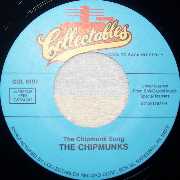 The Chipmunks : The Chipmunk Song / Rudolph, The Red-Nosed Reindeer (7", RE)