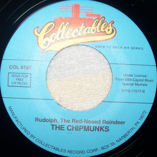 The Chipmunks : The Chipmunk Song / Rudolph, The Red-Nosed Reindeer (7", RE)