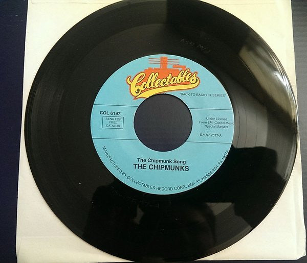 The Chipmunks : The Chipmunk Song / Rudolph, The Red-Nosed Reindeer (7", RE)