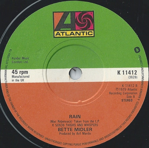 Bette Midler : Big Noise From Winnetka (7")