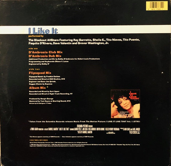 The Blackout Allstars : I Like It (12")