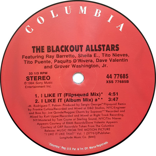 The Blackout Allstars : I Like It (12")