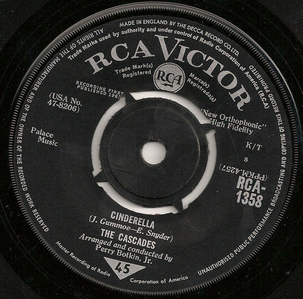 The Cascades (2) : A Little Like Lovin' (7", Nar)