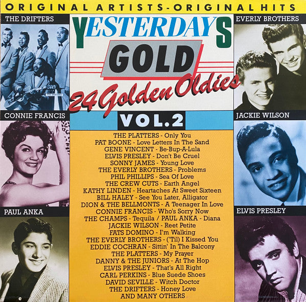 Various : Yesterdays Gold Vol. 2 (24 Golden Oldies) (LP, Comp)