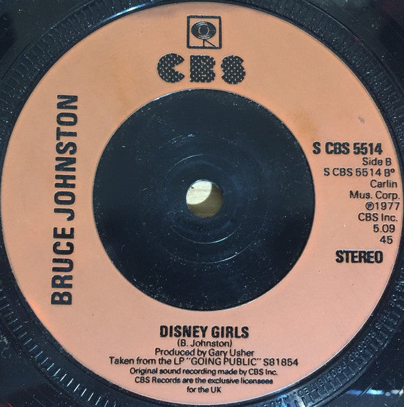 Bruce Johnston : Pipeline (7", Single, Pla)