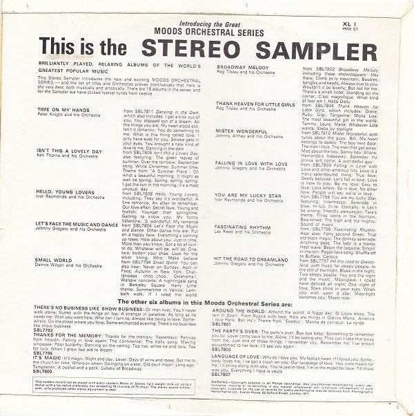 Various : Time On My Hands (Sampler Of Moods Orchestral Series) (LP, Comp, Smplr)