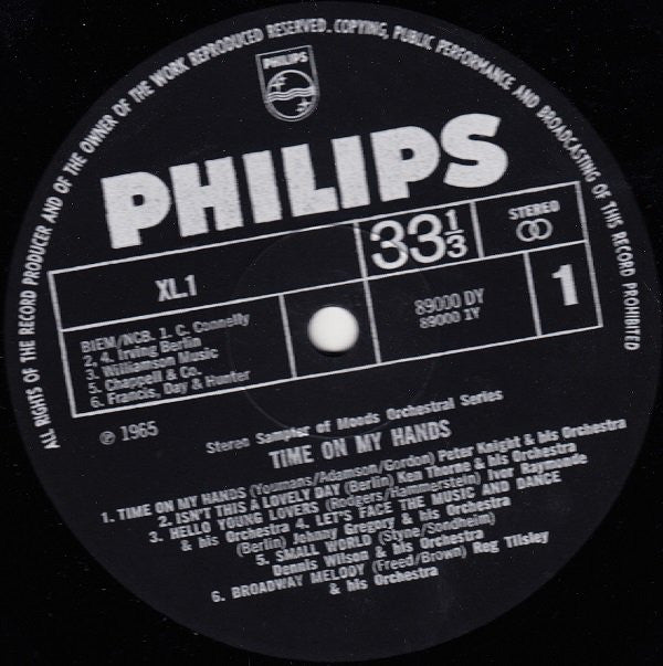 Various : Time On My Hands (Sampler Of Moods Orchestral Series) (LP, Comp, Smplr)