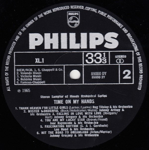 Various : Time On My Hands (Sampler Of Moods Orchestral Series) (LP, Comp, Smplr)