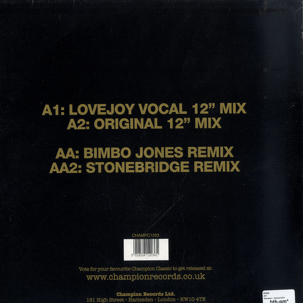 Staxx : Joy (12", Ltd)