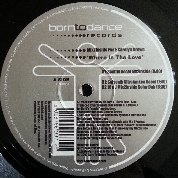 Mix2Inside : Where Is The Love (12")