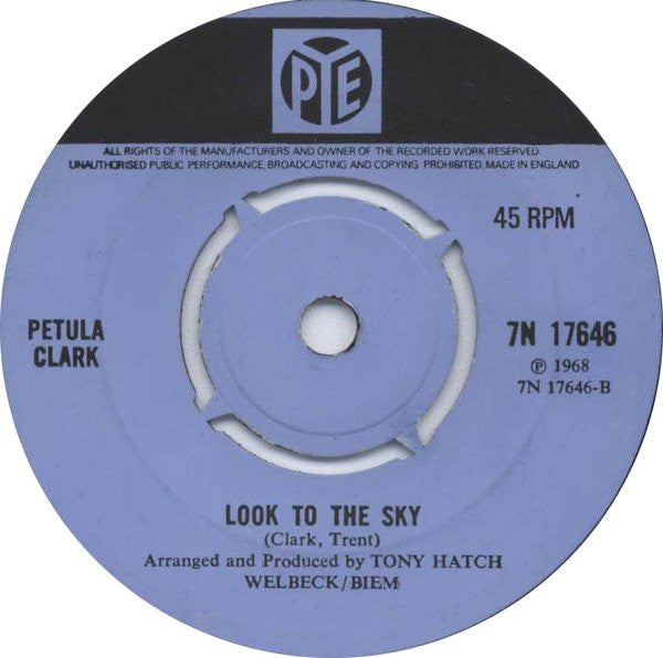 Petula Clark : I Want To Sing With Your Band  (7", Single)