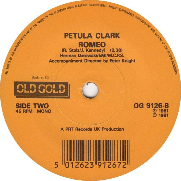 Petula Clark : Sailor (7", Single, Mono)