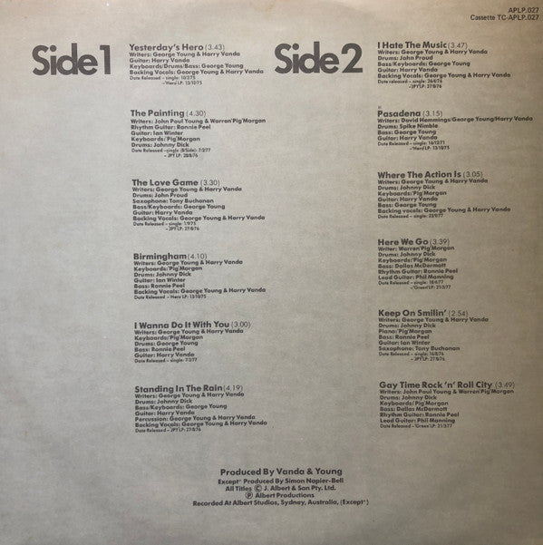John Paul Young : All The Best (LP, Comp)