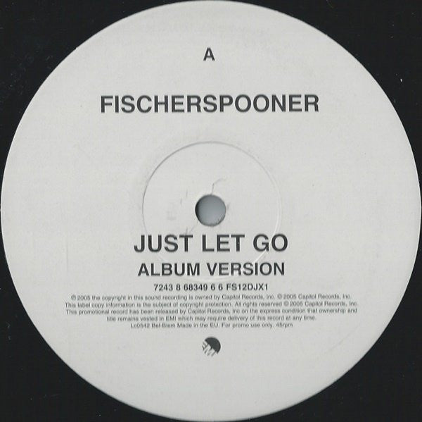 Fischerspooner : Just Let Go (12", Promo)