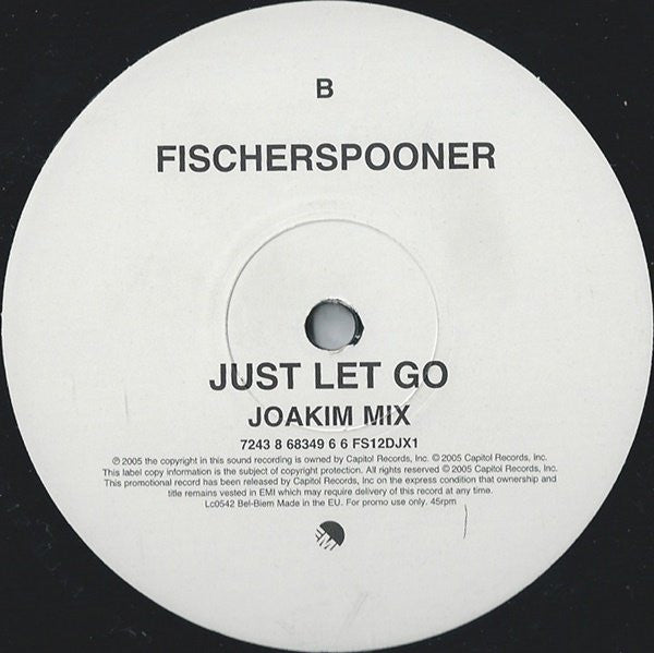 Fischerspooner : Just Let Go (12", Promo)