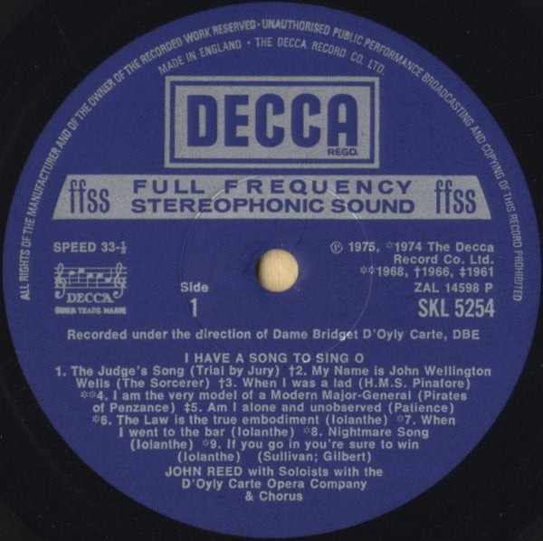 John Reed (6) : I Have Song To Sing O (LP, Comp)