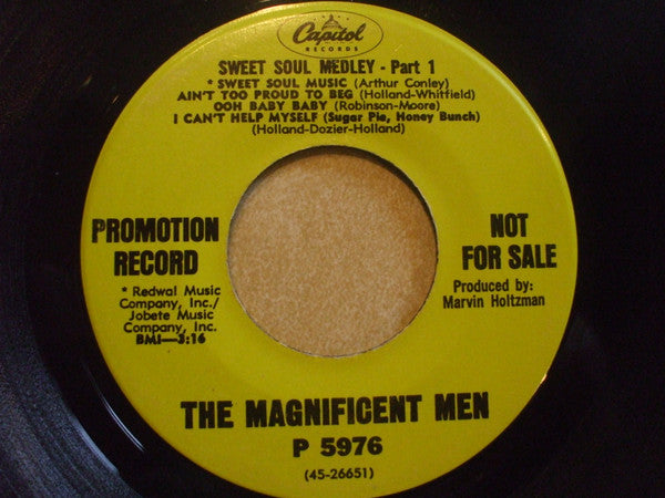 The Magnificent Men : Sweet Soul Medley (7", Single, Promo)
