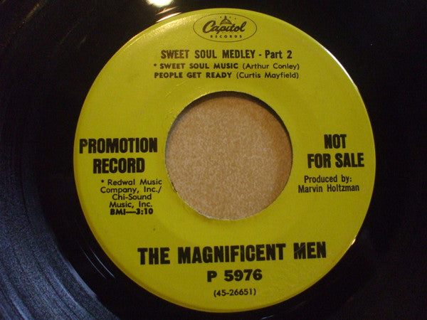 The Magnificent Men : Sweet Soul Medley (7", Single, Promo)
