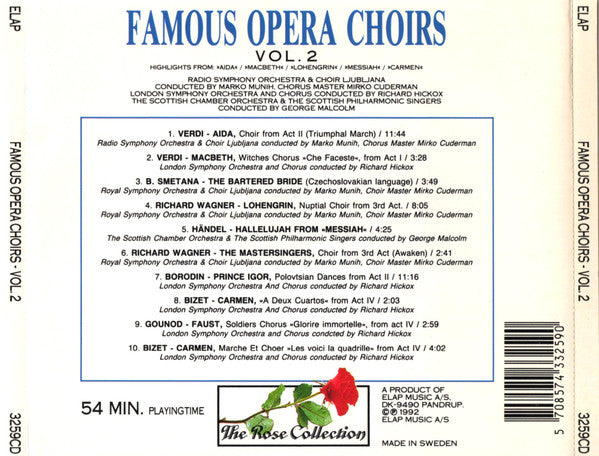 Various : Famous Opera Choirs - Vol 2 (CD, Comp)