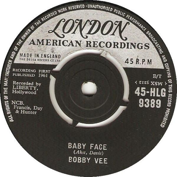 Bobby Vee : How Many Tears / Baby Face (7", Single)