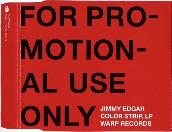 Jimmy Edgar : Color Strip (CD, Album, Promo)