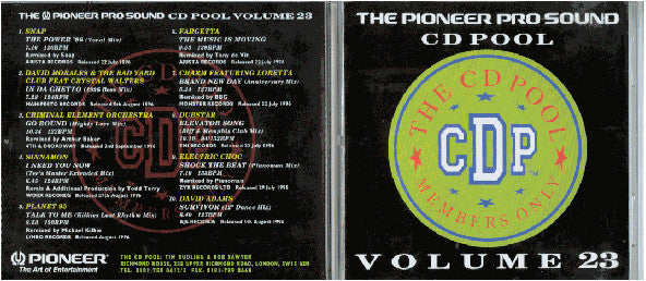 Various : The Pioneer Pro Sound CD Pool - Volume 23 (CD, Comp, Promo)