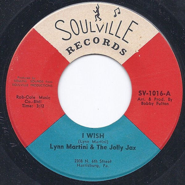 Lynn Martini & The Jolly Jax : I Wish (7")