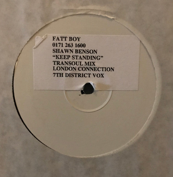 Shawn Benson : Keep Standing (12", Promo, W/Lbl)