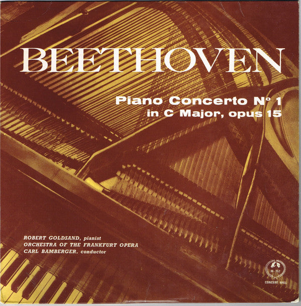 Ludwig van Beethoven — Robert Goldsand , Pianist - Frankfurter Opern- Und Museumsorchester - Carl Bamberger : Piano Concerto No. 1 In C Major, Opus 15 (10", Mono)