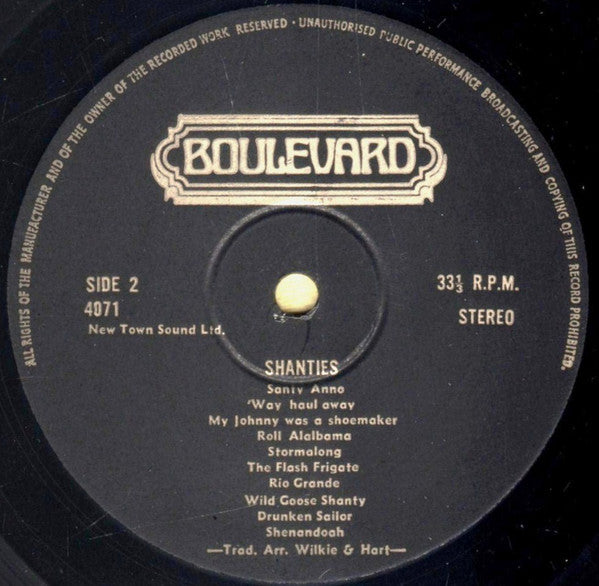 The Twelve Buccaneers With Colin Wilkie & Shirley Hart : Shanties (LP)