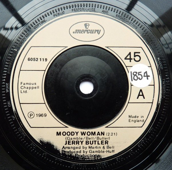 Jerry Butler : Moody Woman (7", Bro)