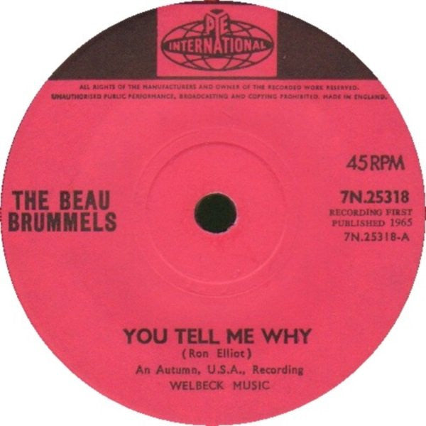 The Beau Brummels : You Tell Me Why (7", Single)