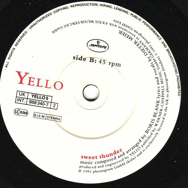 Yello : Rubberbandman (7", Single)