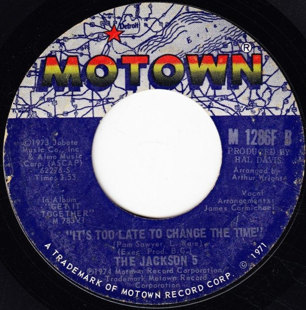 The Jackson 5 : Dancing Machine (7", Single, Styrene, Pit)