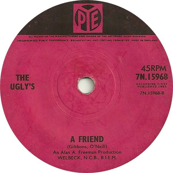 The Ugly's : It's Alright (7", Single, Sol)