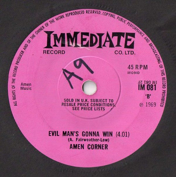 Amen Corner : Hello Susie (7", Single, Mono)