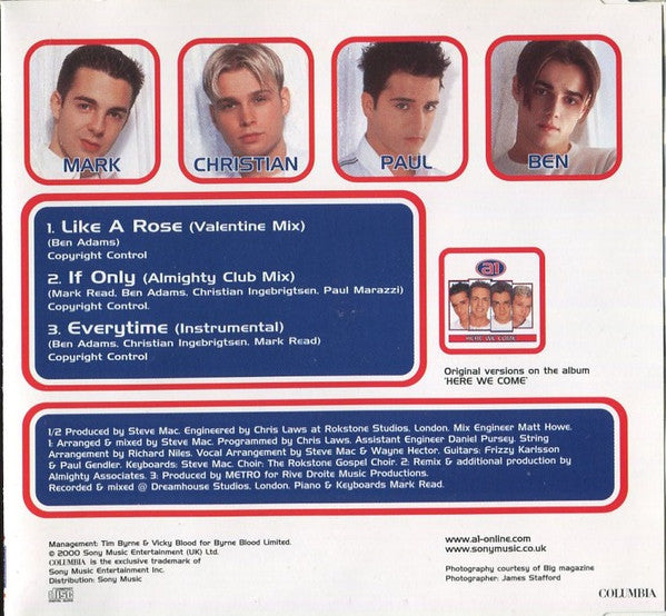 A1 : Like A Rose (CD, Single, CD1)
