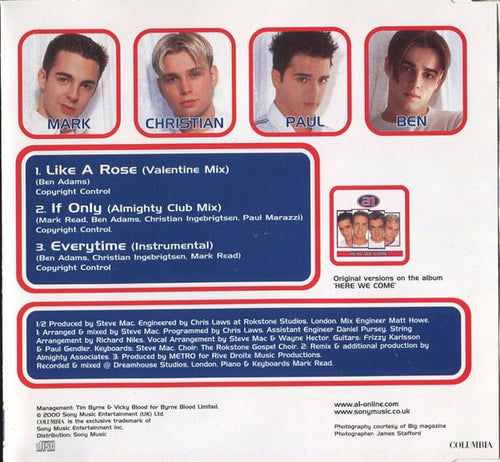 A1 : Like A Rose (CD, Single, CD1)